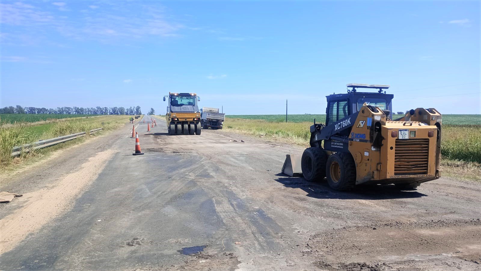 Tareas de mejoramiento de vialidad nacional sobre RN 178 en Villa ...